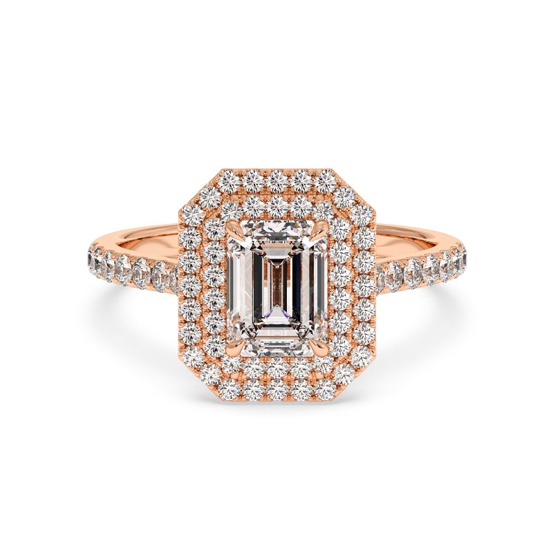 18K Rose Gold Eva Engagement Ring