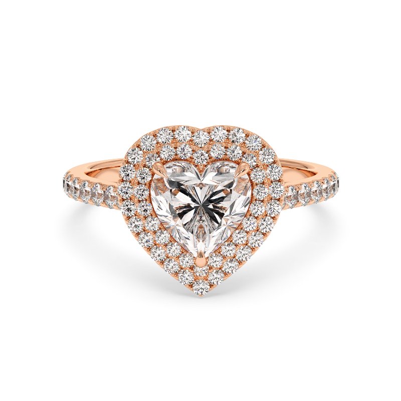 18K Rose Gold Eva Engagement Ring