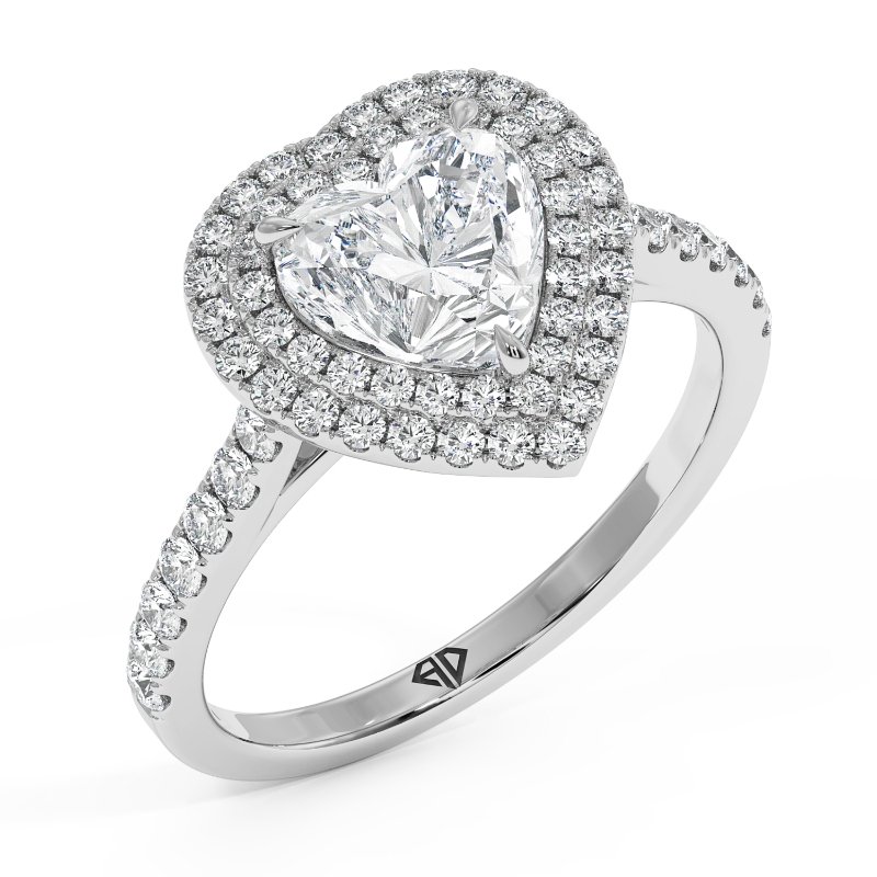 18K White Gold Eva Engagement Ring