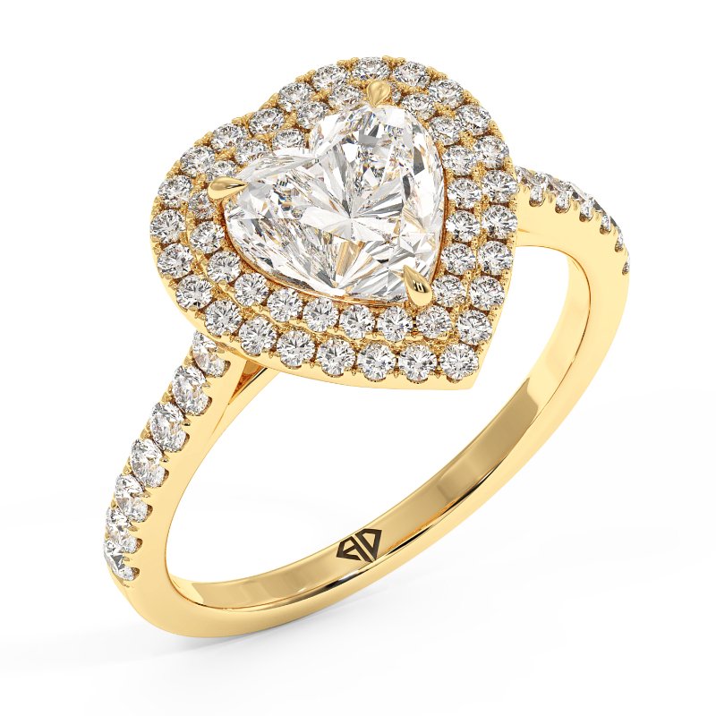 18K Yellow Gold Eva Engagement Ring