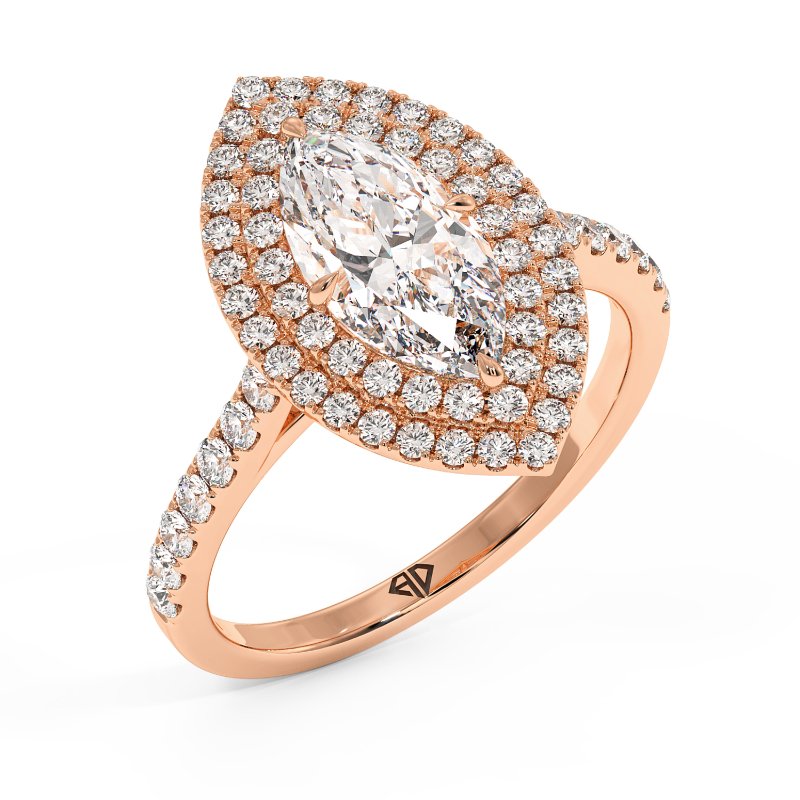 18K Rose Gold Eva Engagement Ring