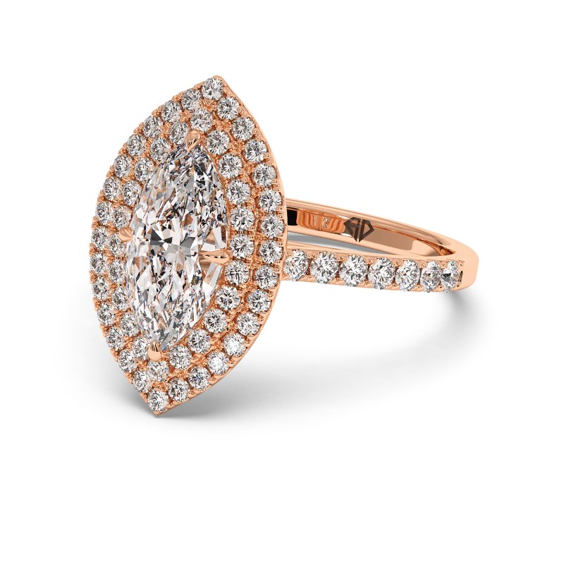 18K Rose Gold Eva Engagement Ring