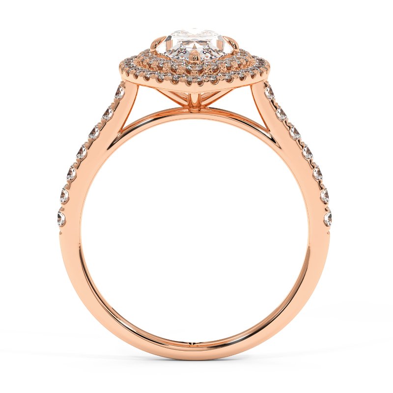 18K Rose Gold Eva Engagement Ring