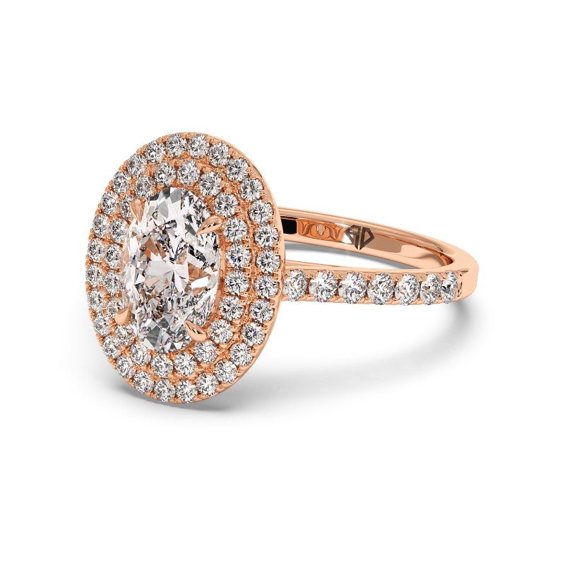 18K Rose Gold Eva Engagement Ring