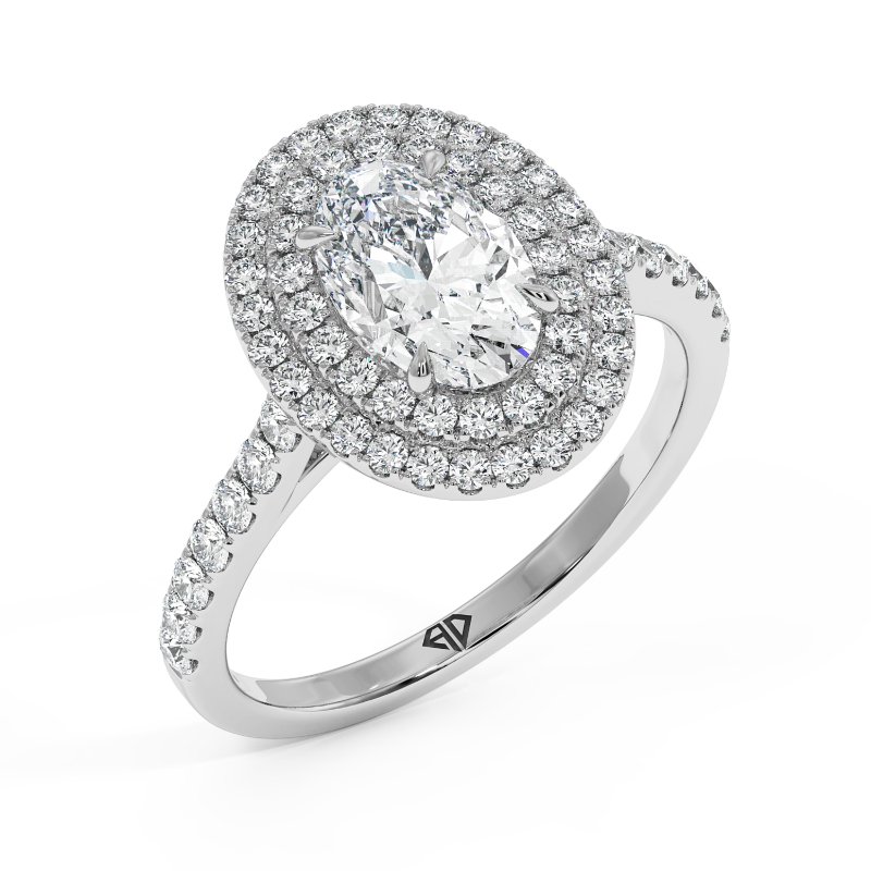 18K White Gold Eva Engagement Ring