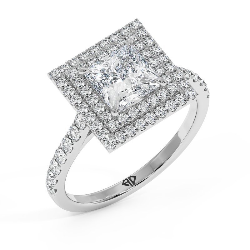 18K White Gold Eva Engagement Ring