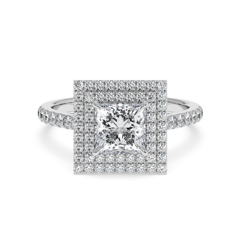 18K White Gold Eva Engagement Ring