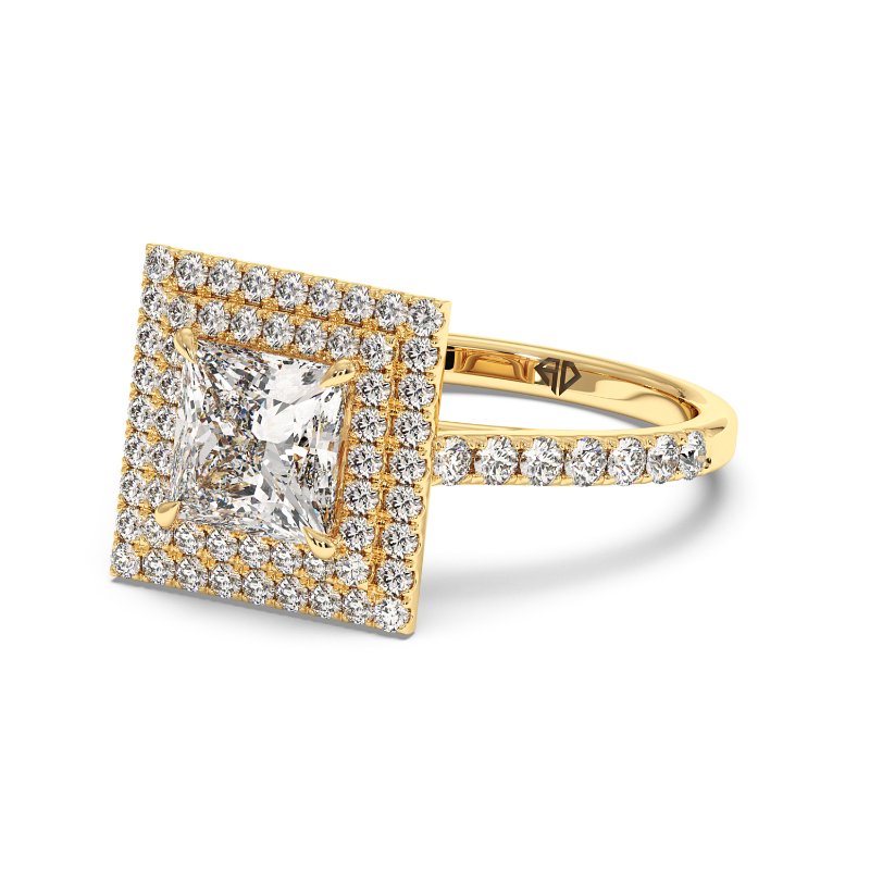 18K Yellow Gold Eva Engagement Ring