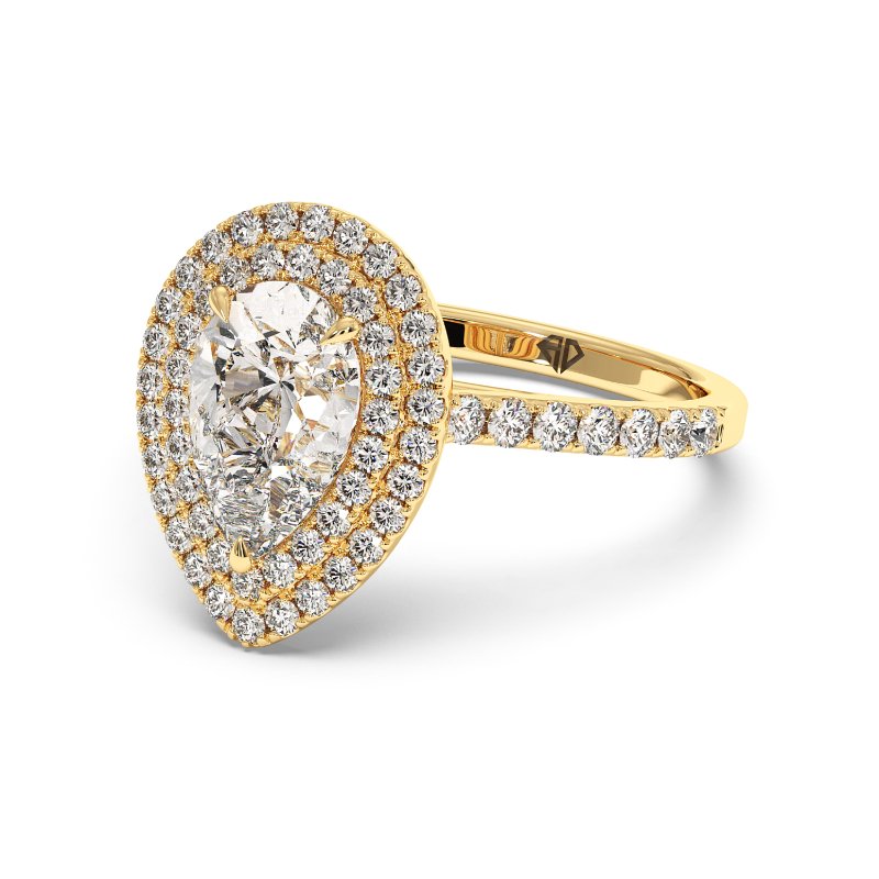 18K Yellow Gold Eva Engagement Ring