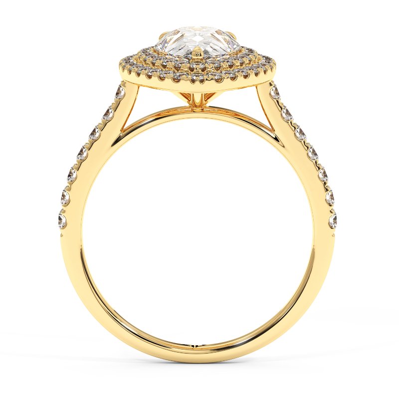 18K Yellow Gold Eva Engagement Ring