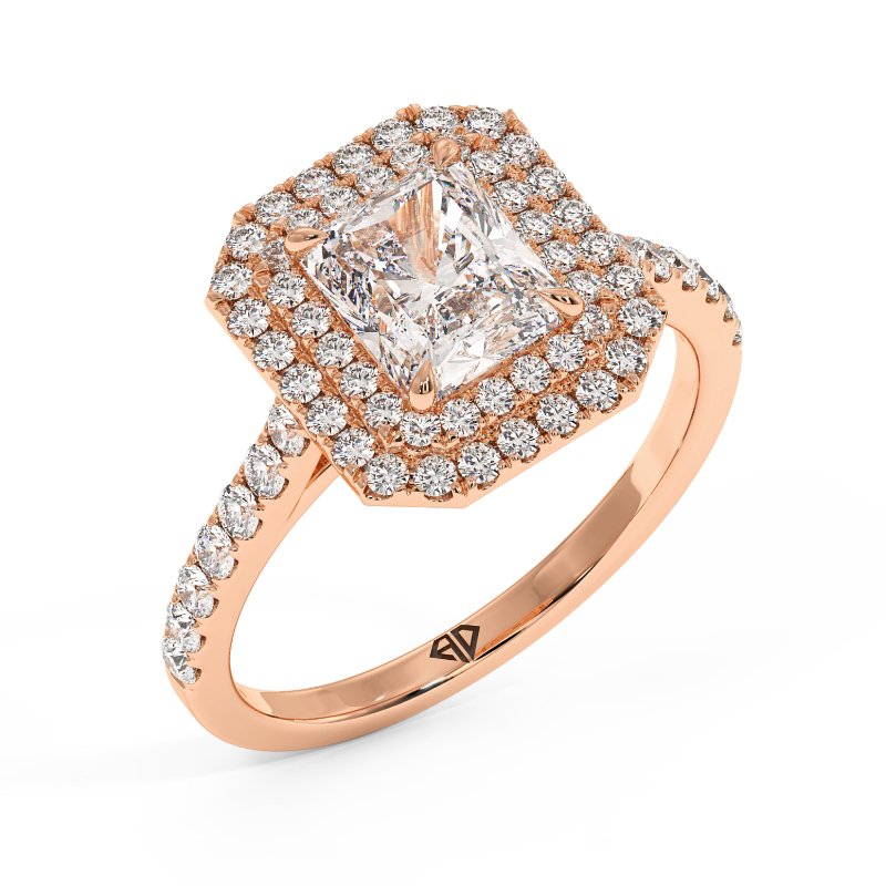 18K Rose Gold Eva Engagement Ring