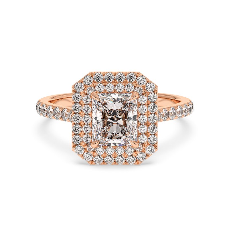 18K Rose Gold Eva Engagement Ring