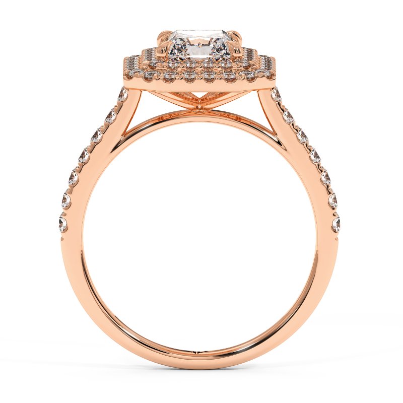 18K Rose Gold Eva Engagement Ring