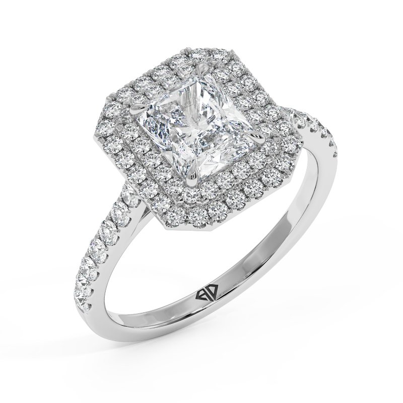 18K White Gold Eva Engagement Ring