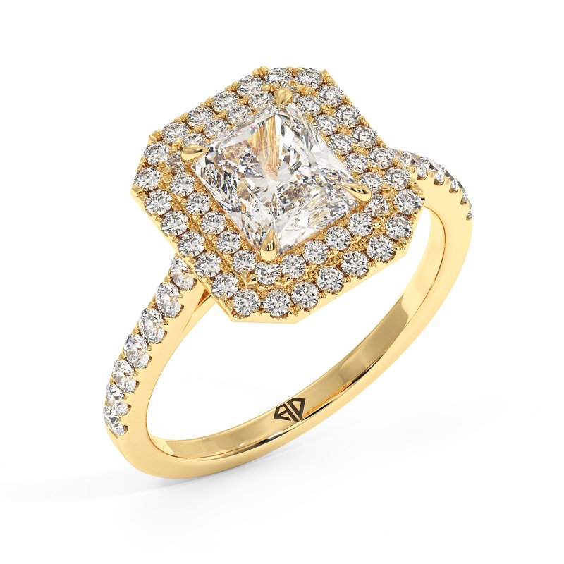 18K Yellow Gold Eva Engagement Ring