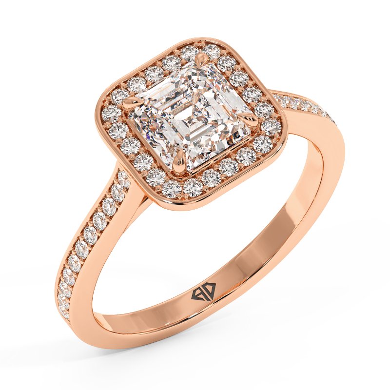 18K Rose Gold Lucia Engagement Ring