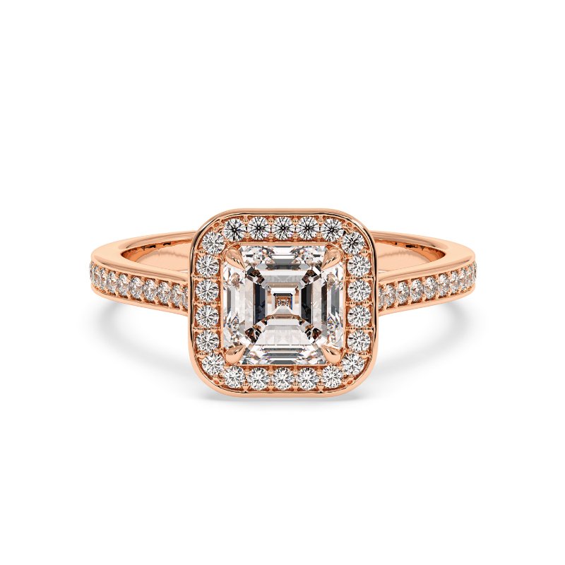 18K Rose Gold Lucia Engagement Ring