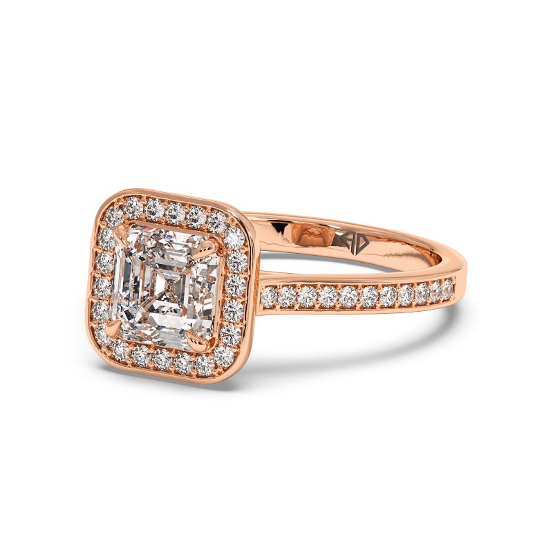 18K Rose Gold Lucia Engagement Ring