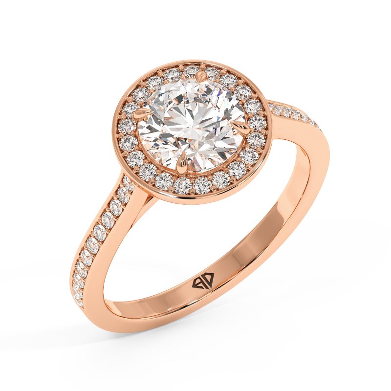 18K Rose Gold Lucia Engagement Ring