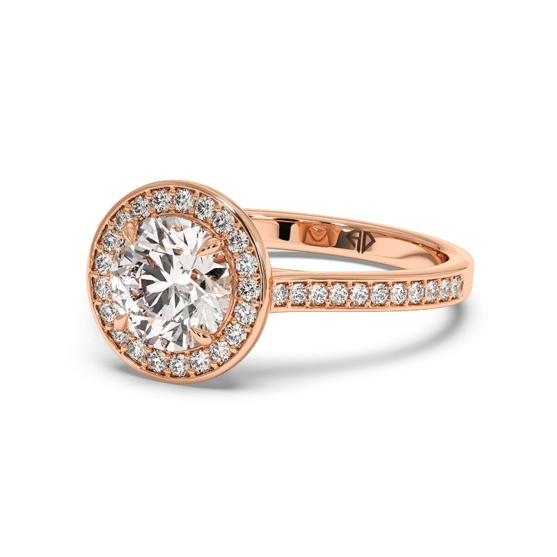 18K Rose Gold Lucia Engagement Ring