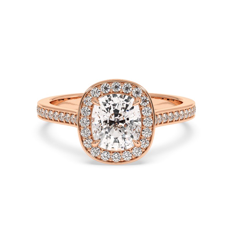 18K Rose Gold Lucia Engagement Ring