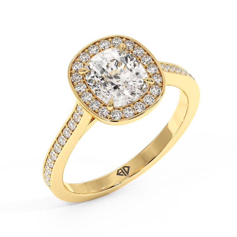 18K Yellow Gold Lucia Engagement Ring