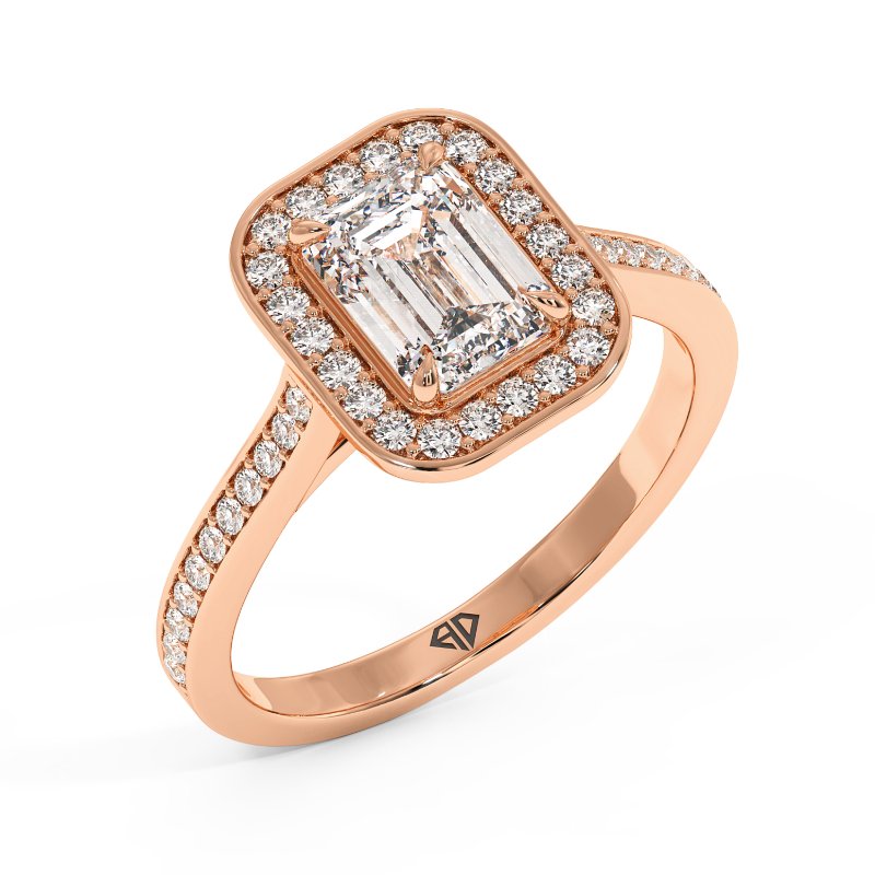 18K Rose Gold Lucia Engagement Ring