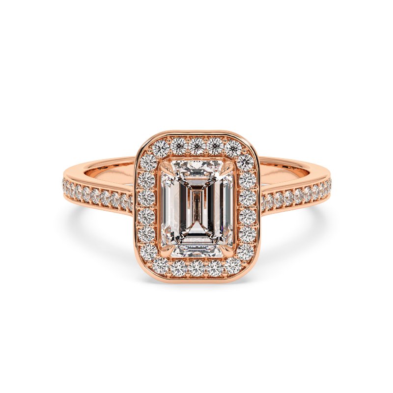 18K Rose Gold Lucia Engagement Ring