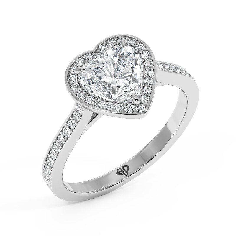 18K White Gold Lucia Engagement Ring