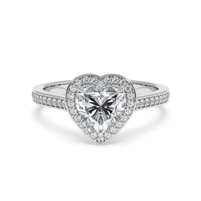 18K White Gold Lucia Engagement Ring