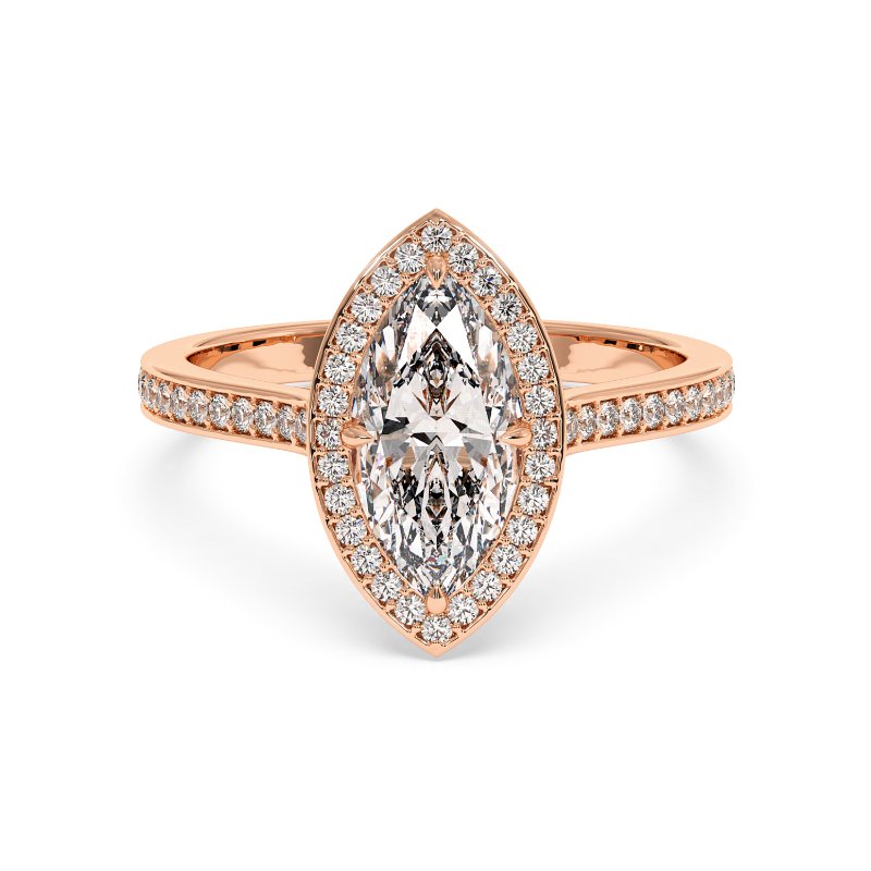 18K Rose Gold Lucia Engagement Ring