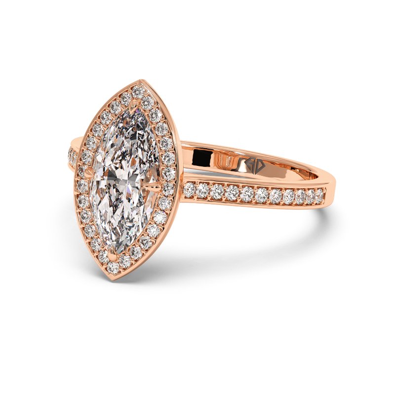 18K Rose Gold Lucia Engagement Ring