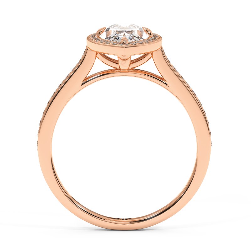 18K Rose Gold Lucia Engagement Ring