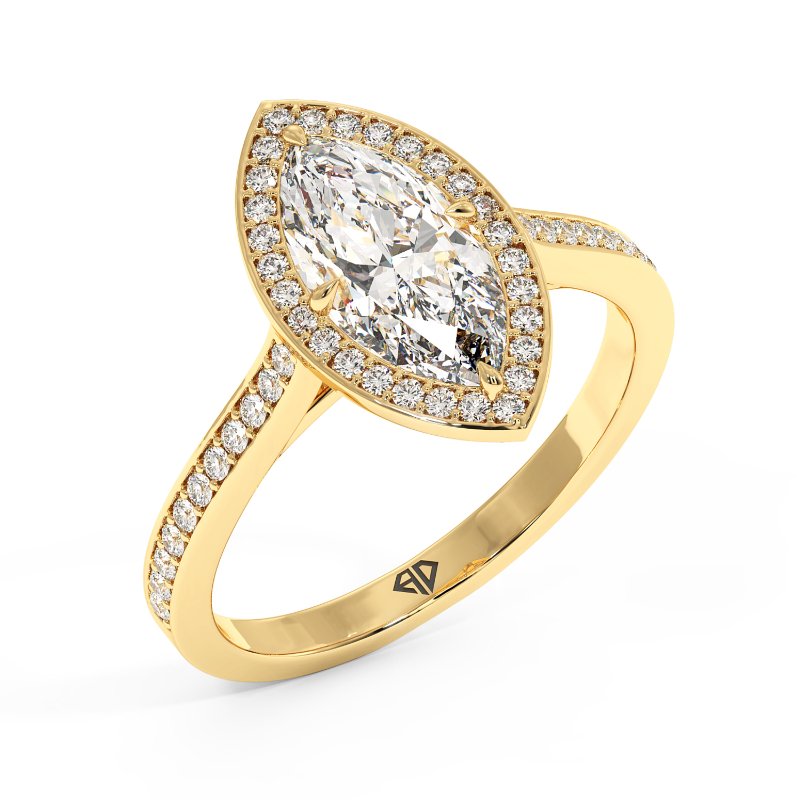 18K Yellow Gold Lucia Engagement Ring