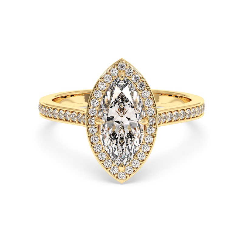 18K Yellow Gold Lucia Engagement Ring