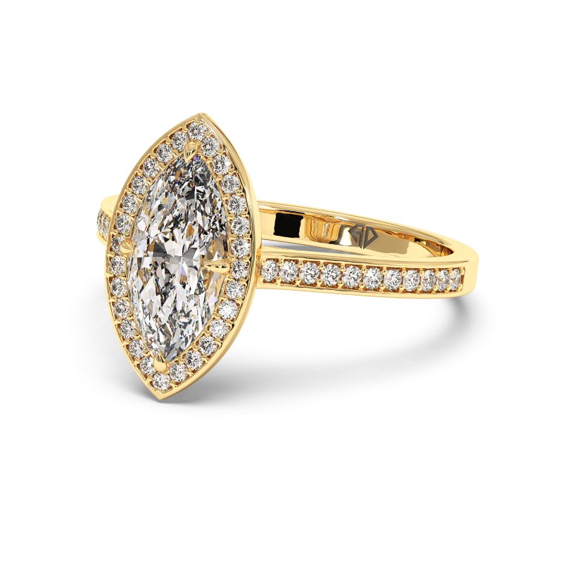 18K Yellow Gold Lucia Engagement Ring