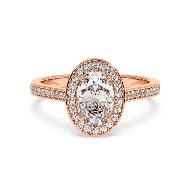 18K Rose Gold Lucia Engagement Ring