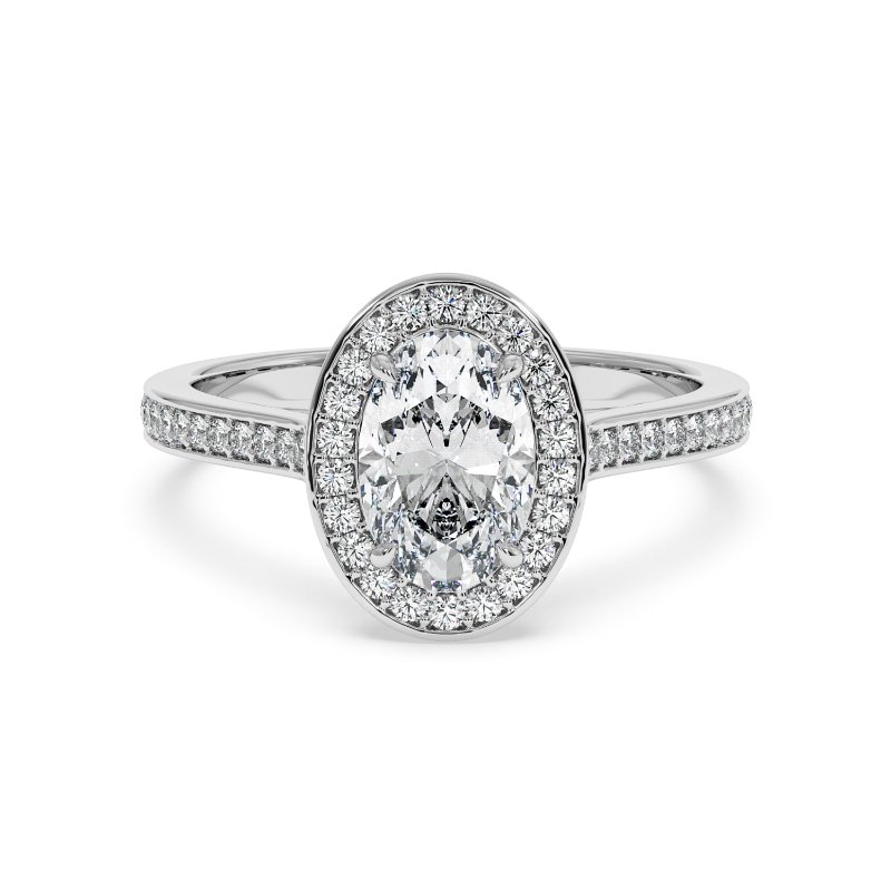 18K White Gold Lucia Engagement Ring