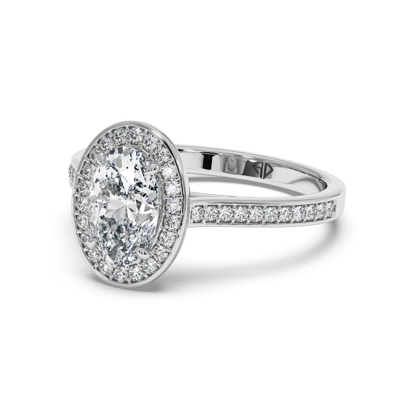 18K White Gold Lucia Engagement Ring