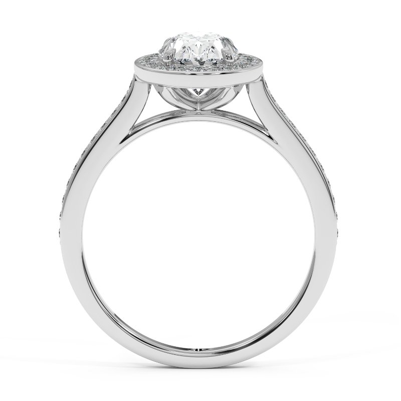 18K White Gold Lucia Engagement Ring