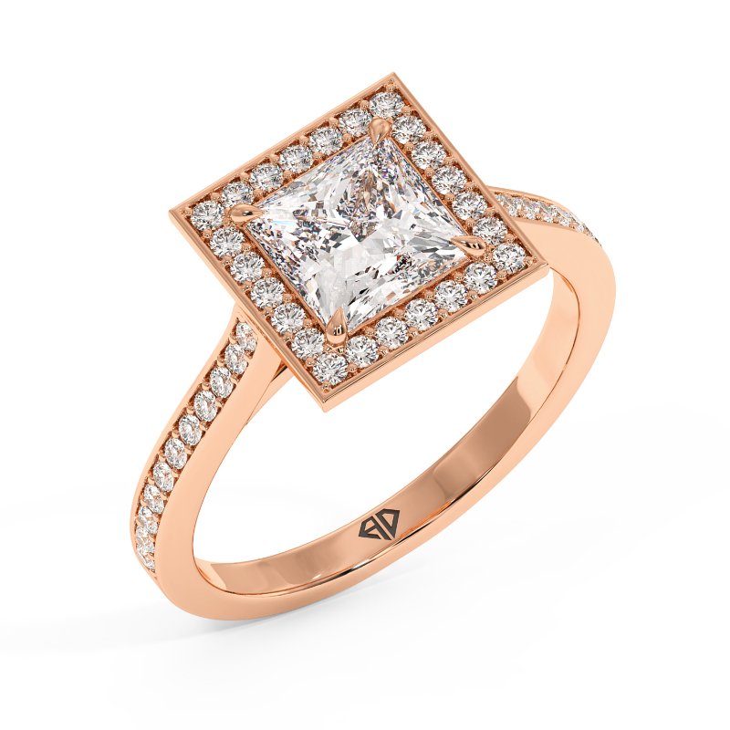 18K Rose Gold Lucia Engagement Ring