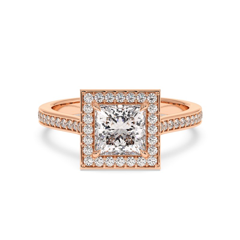 18K Rose Gold Lucia Engagement Ring