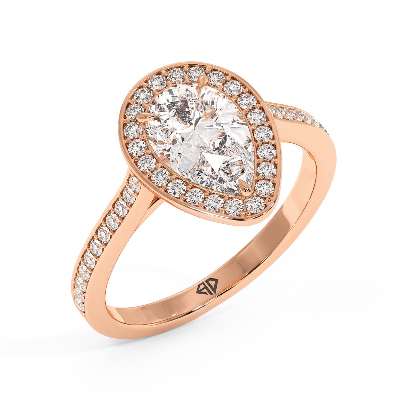 18K Rose Gold Lucia Engagement Ring