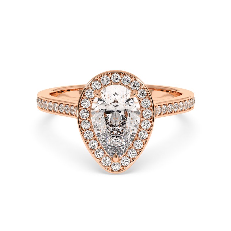 18K Rose Gold Lucia Engagement Ring