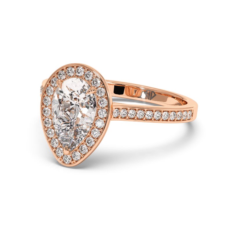 18K Rose Gold Lucia Engagement Ring