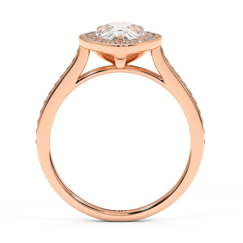 18K Rose Gold Lucia Engagement Ring