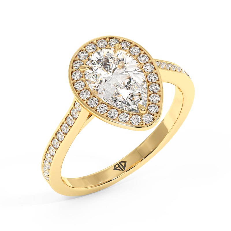 18K Yellow Gold Lucia Engagement Ring