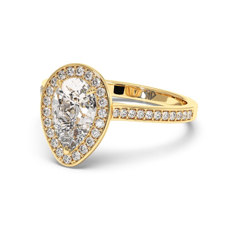 18K Yellow Gold Lucia Engagement Ring