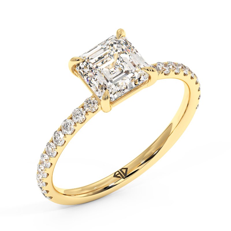 18K Yellow Gold Auriella Engagement Ring