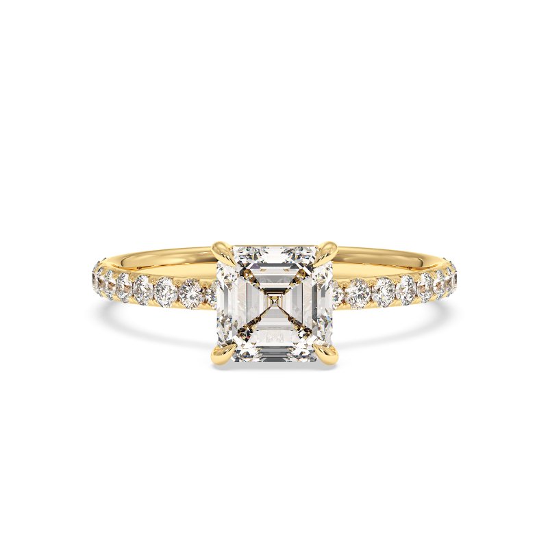 18K Yellow Gold Auriella Engagement Ring